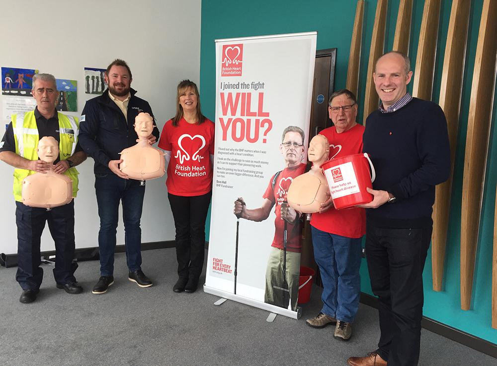 North Swindon MP Justin Tomlinson is a staunch supporter of the defibrillator project