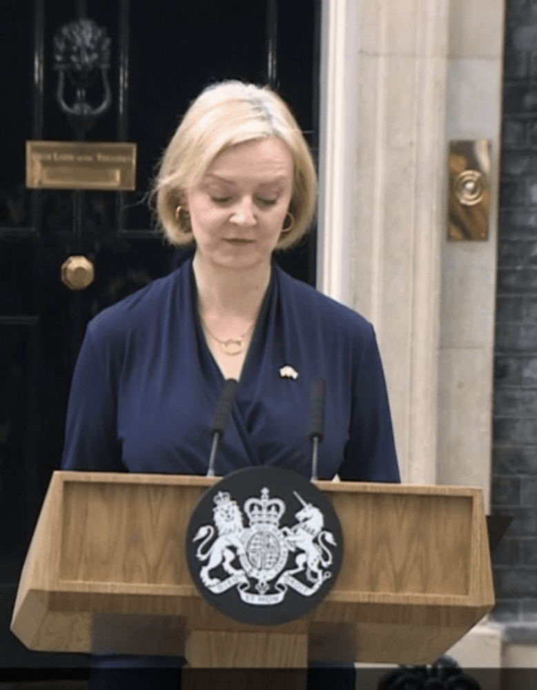 Liz Truss stands down as Prime Minister