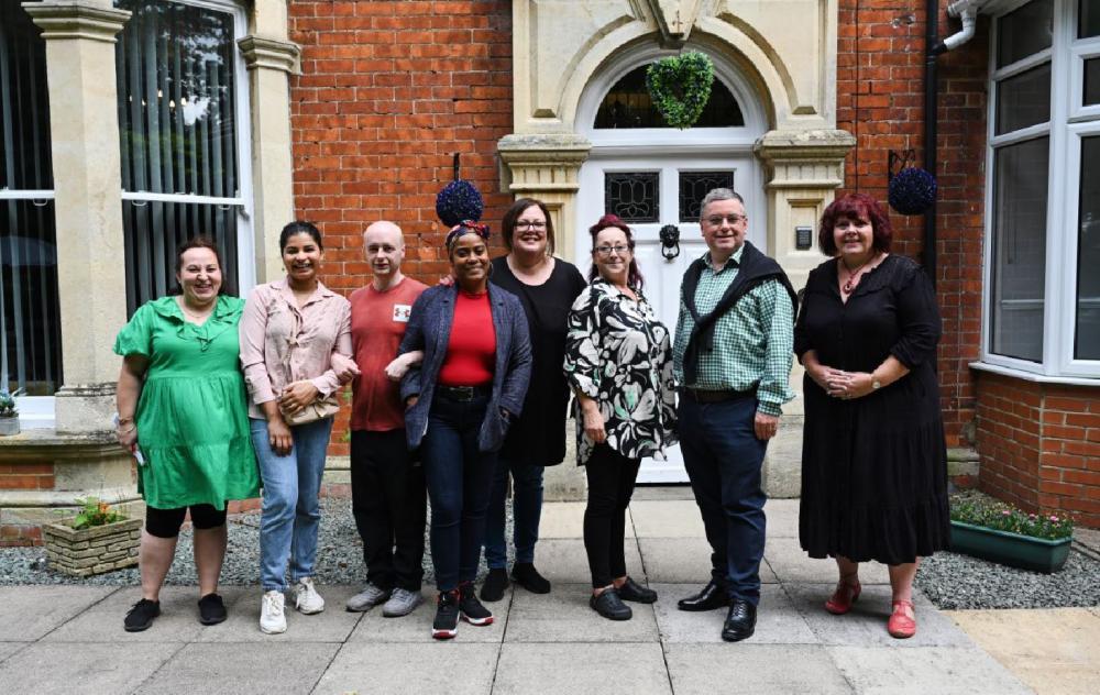 MP Robert Buckland visits Swindon care home