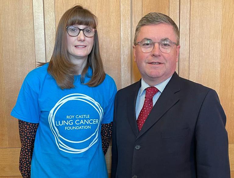 Sir Robert Buckland supports the Roy Castle Lung Cancer Foundation