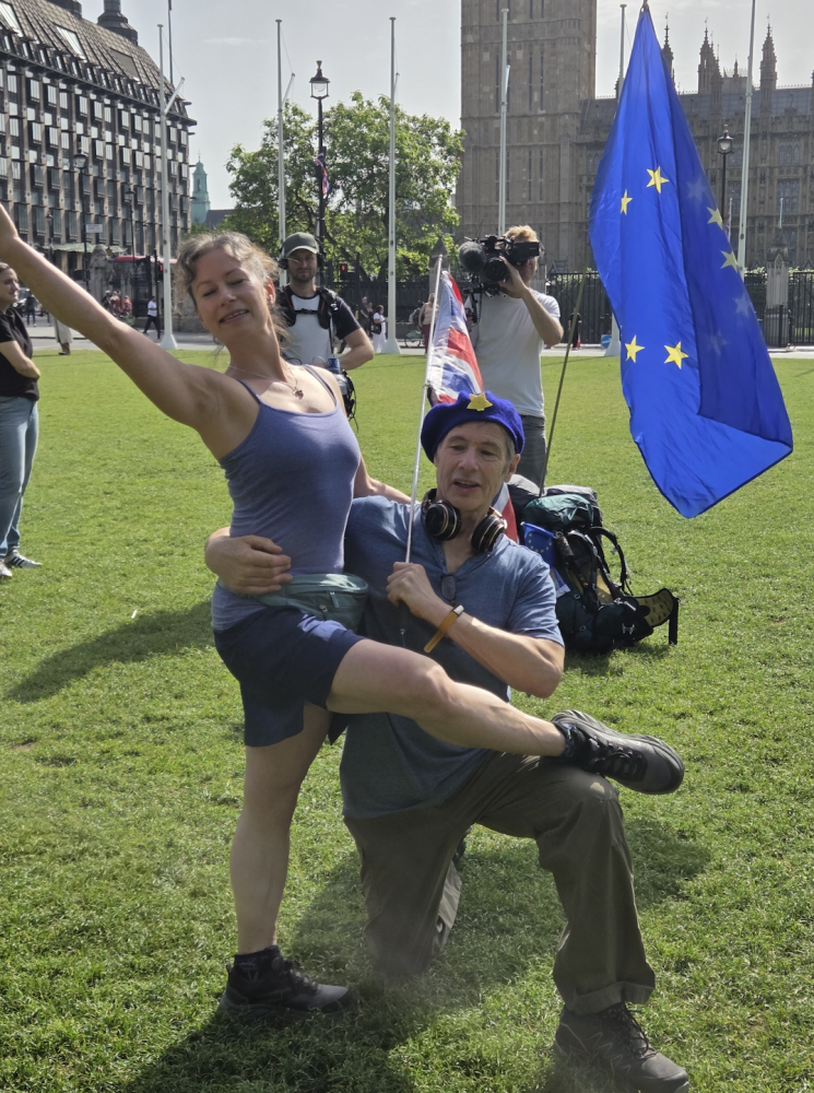 Rejoin campaigners in midst of walk from Westminster to Brussels