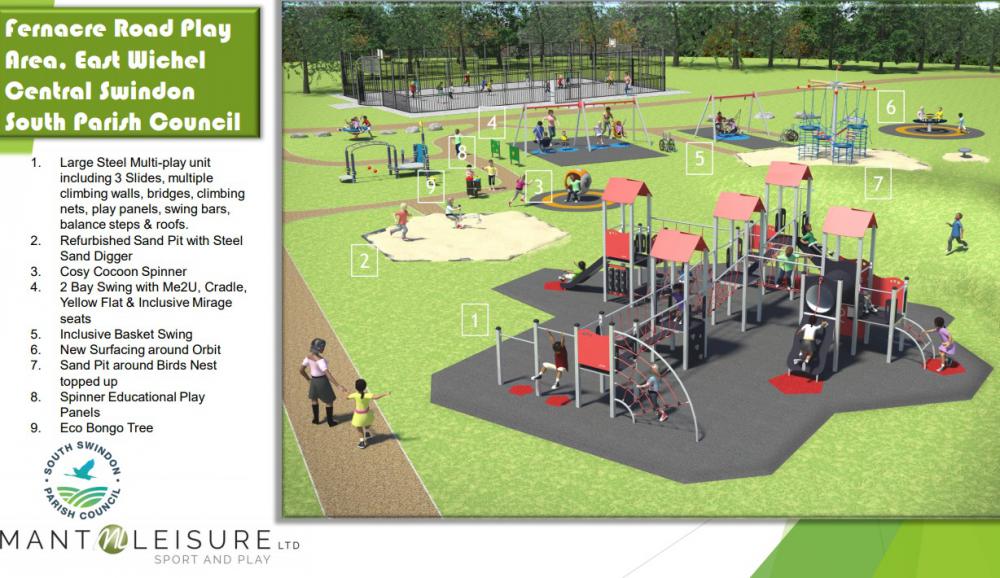 How the play area will look once the project is complete
