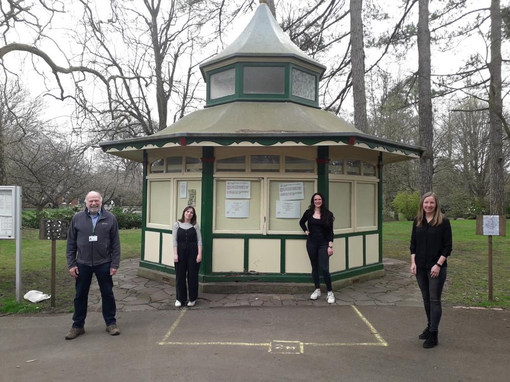 From left: Cllr Neil Hopkins, Marie Kilford, Frances Tucker, Cllr Nadine Watts