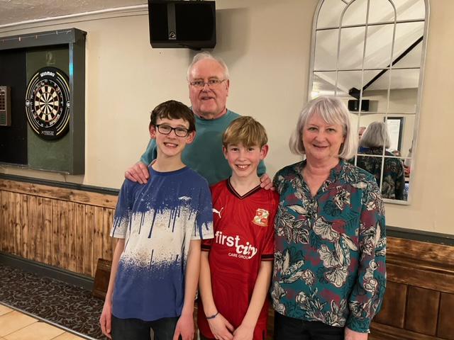 Clive and Sharon Smith with grandsons Jack and Sam