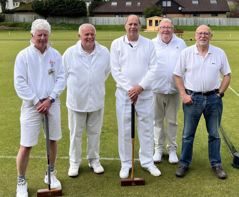 (L-R): Dave Booth, Colin Bailey (Captain), Terry Clements, Steve Williams, Steve Hares