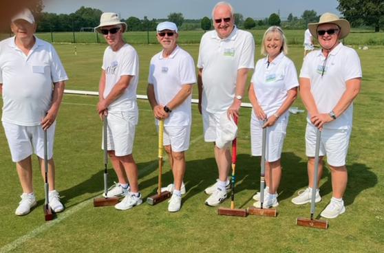 The Swindon team, from left: Steve Williams, Dave Booth, Steve Hares, Clive Smith (Captain), Beverly Briggs, Martin Briggs