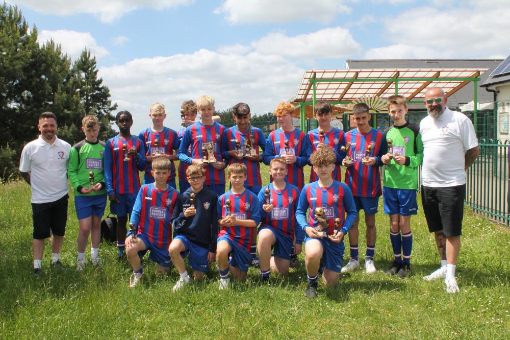 Members of the Croft Junior Football Club