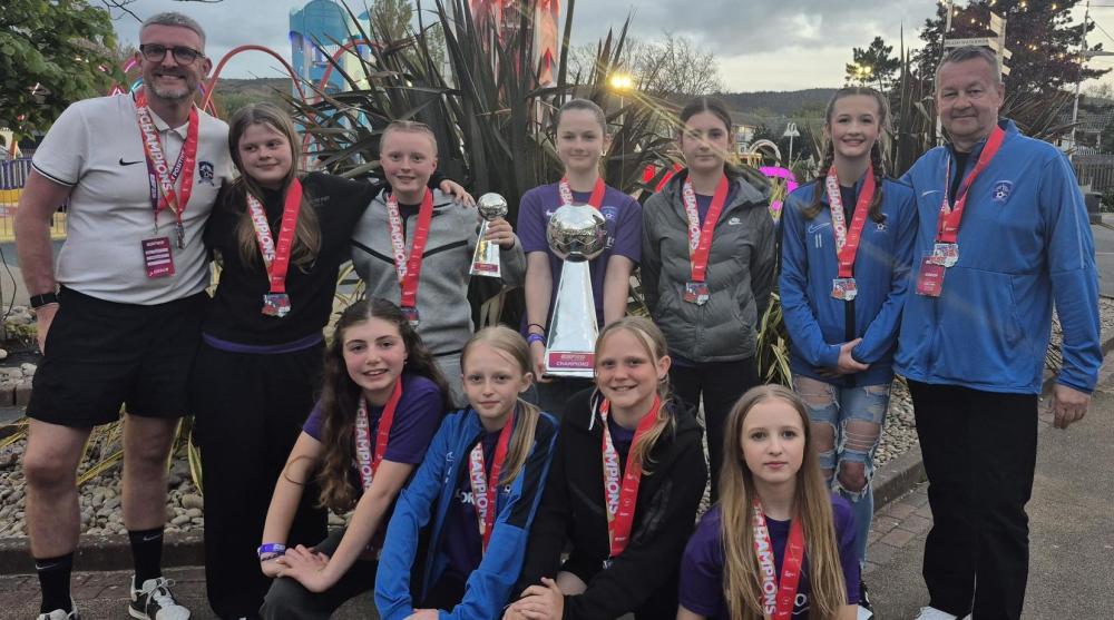 Swindon girls' football team crowned 24/25 league champions