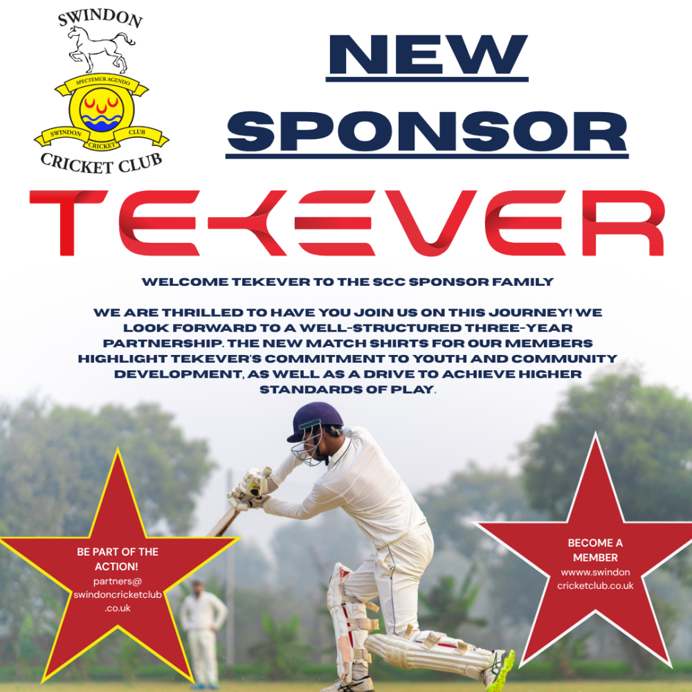Swindon Cricket Club welcome new sponsor