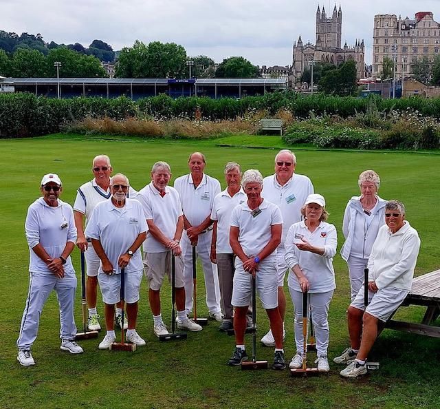 Swindon Croquet team lose out playing away against a strong Bath team