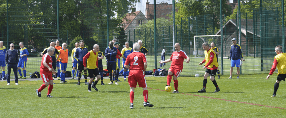 Walking football is popular among those no longer able to enjoy playing the conventional version 