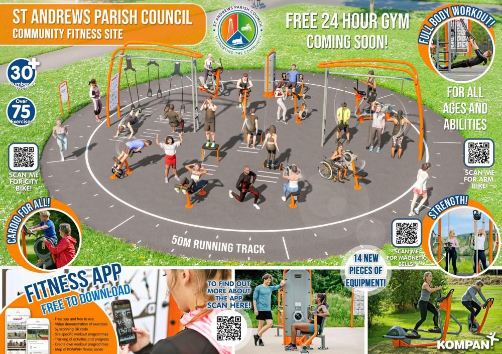 Plan for the outdoor gym facility