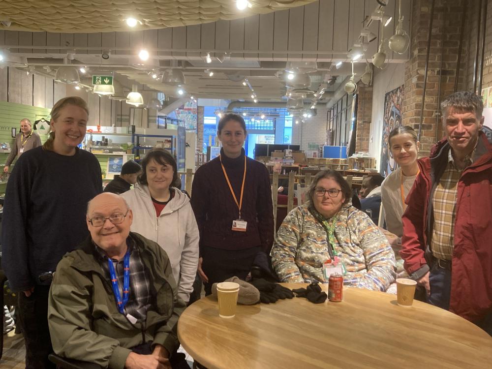 Swindon Borough Council colleagues with members of the Swindon Advocacy Movement.