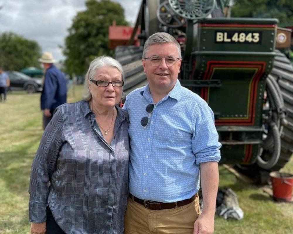 Cllr Jenny Jeffries and South Swindon MP Sir Robert Buckland