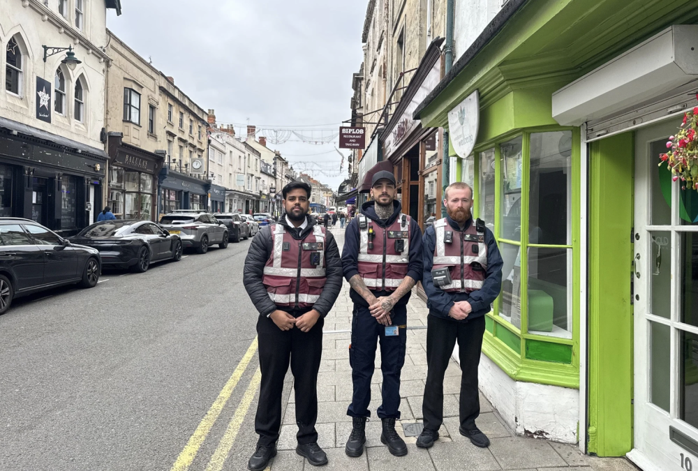 Community Safety Wardens in Wood Street, Old Town