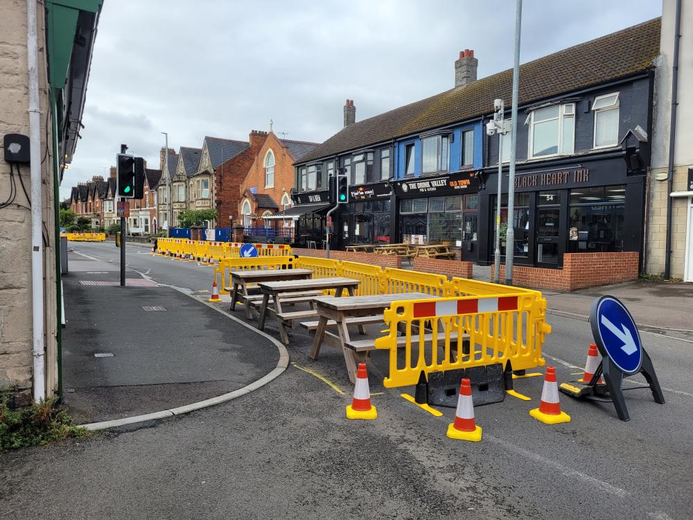Traders say Devizes Road very much open for business