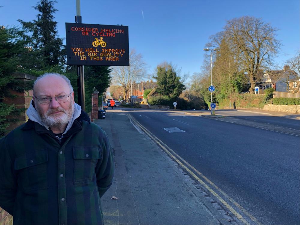 New digital signs installed on kingshill road to help reduce pollution