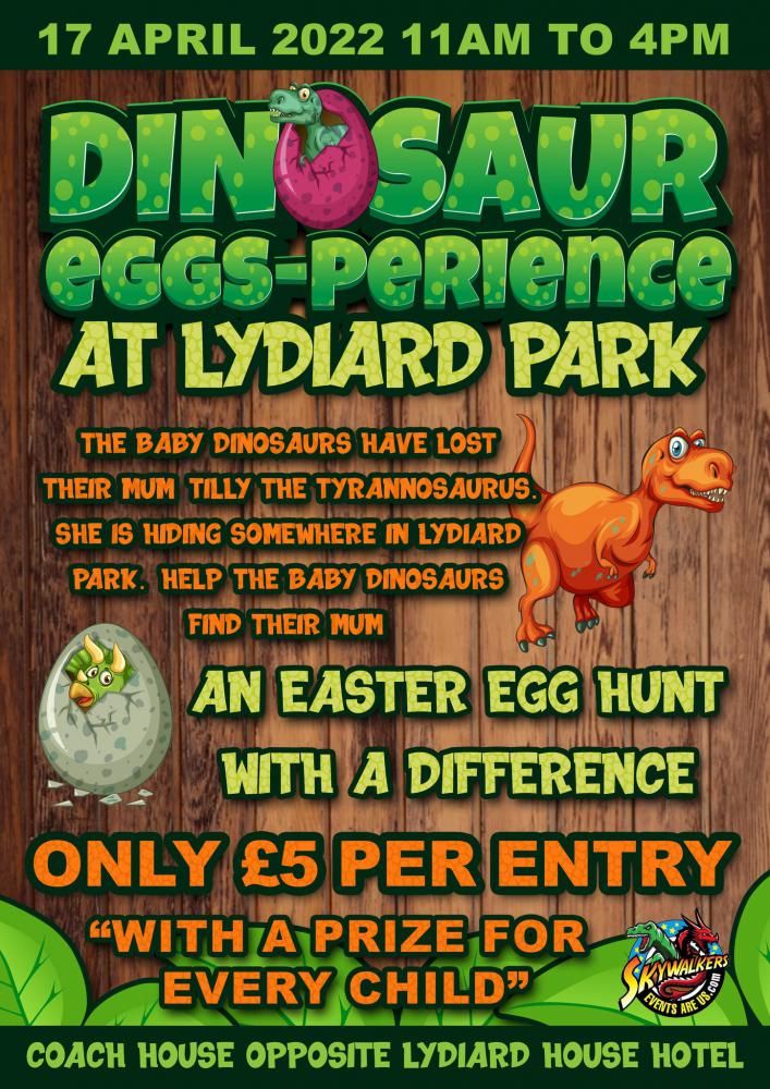 Dinosaur Easter Egg hunt at Lydiard Park