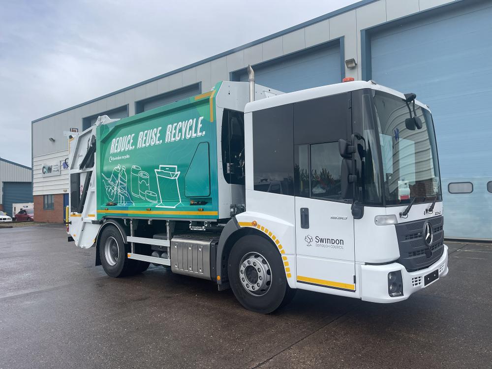 Collection vehicles will have distinctive markings