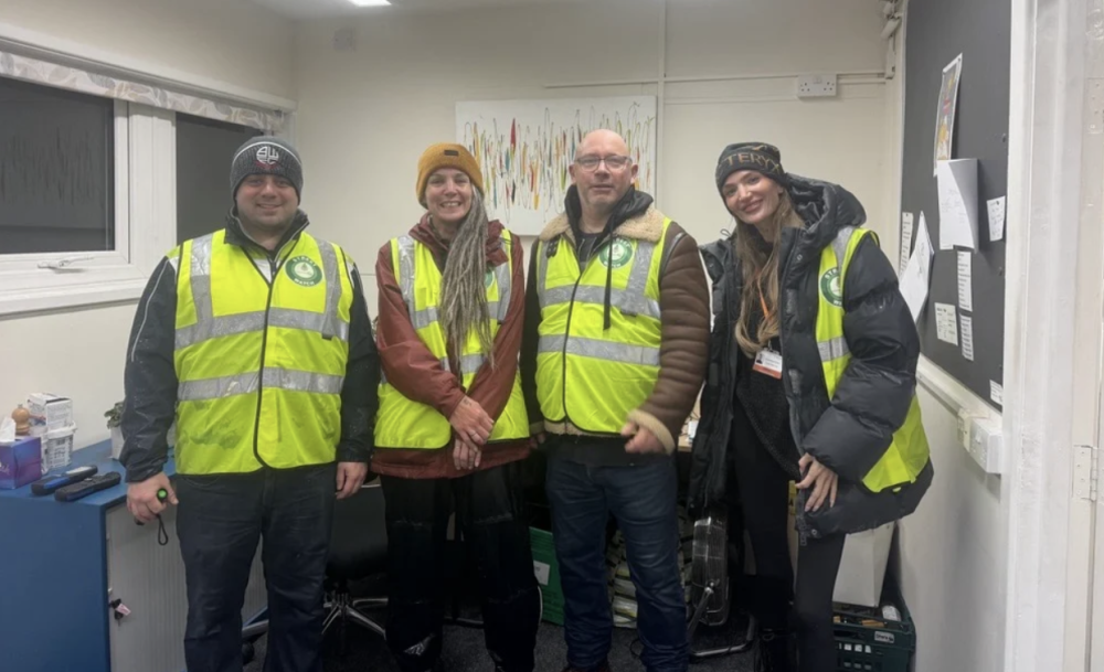 From left: Cllr Matty Courtliff, Cabinet Member for Housing and Property and Rough Sleepers Count volunteers