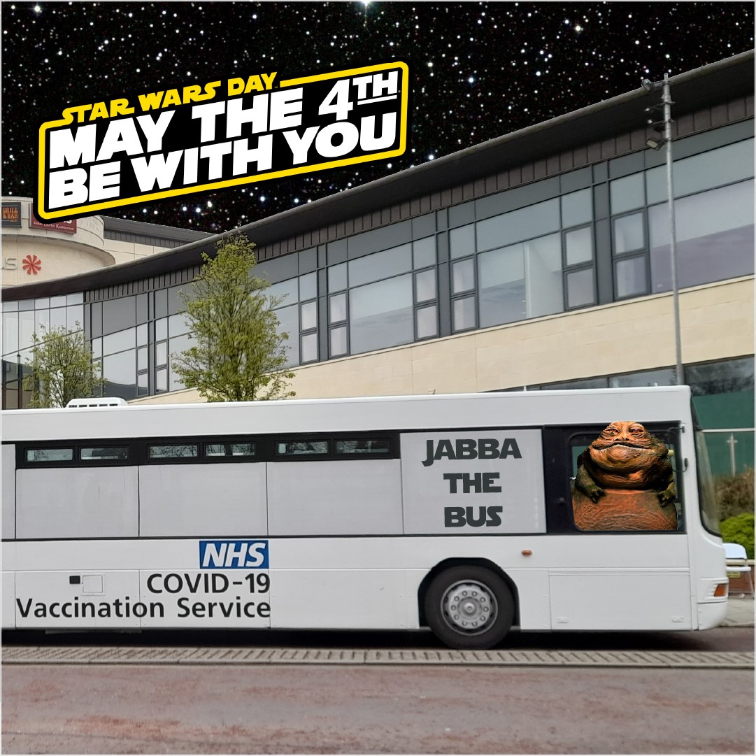 The bus was launched on 4 May, Star Wars Day, making two puns for the price of one