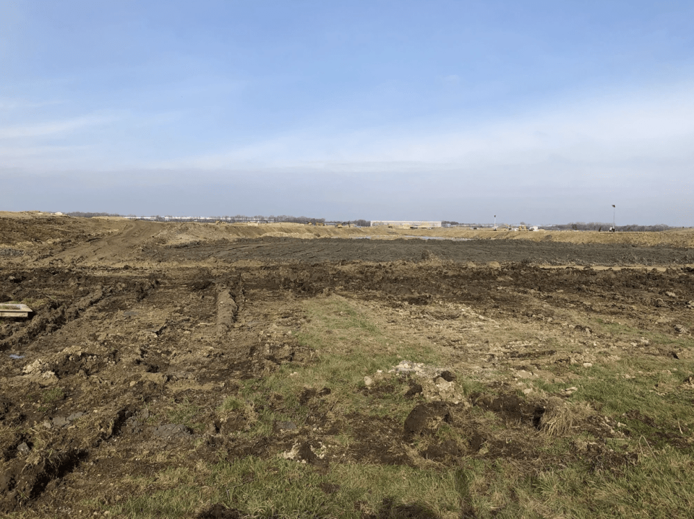 Panattoni has almost finished preparing the groundworks on the 7.2m sq ft site