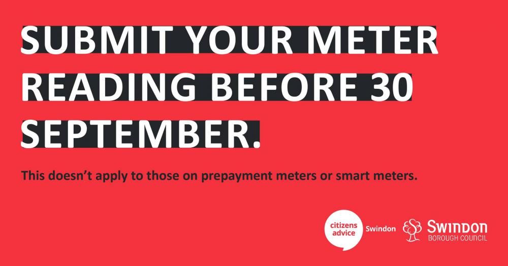 Council remind Swindon people to submit their meter readings