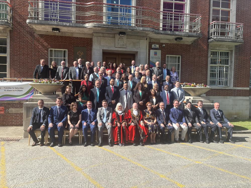 Swindon Borough Council outside the Civic Offices in Euclid Street