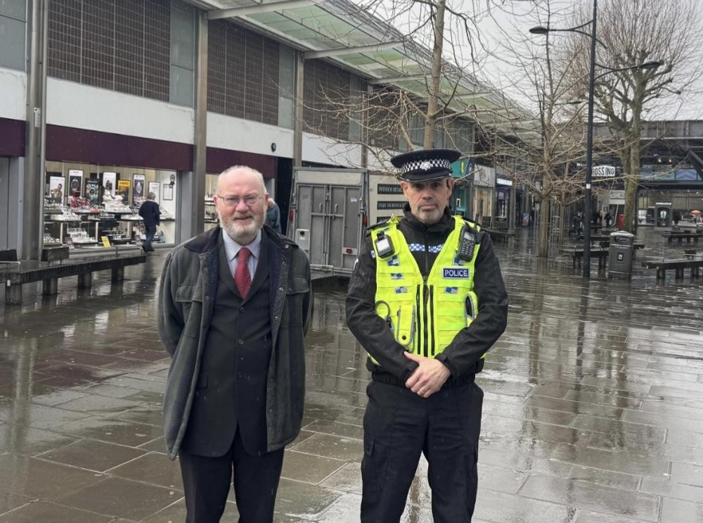 : Councillor Jim Grant and Inspector David Tippetts, Swindon Neighbourhood Central South