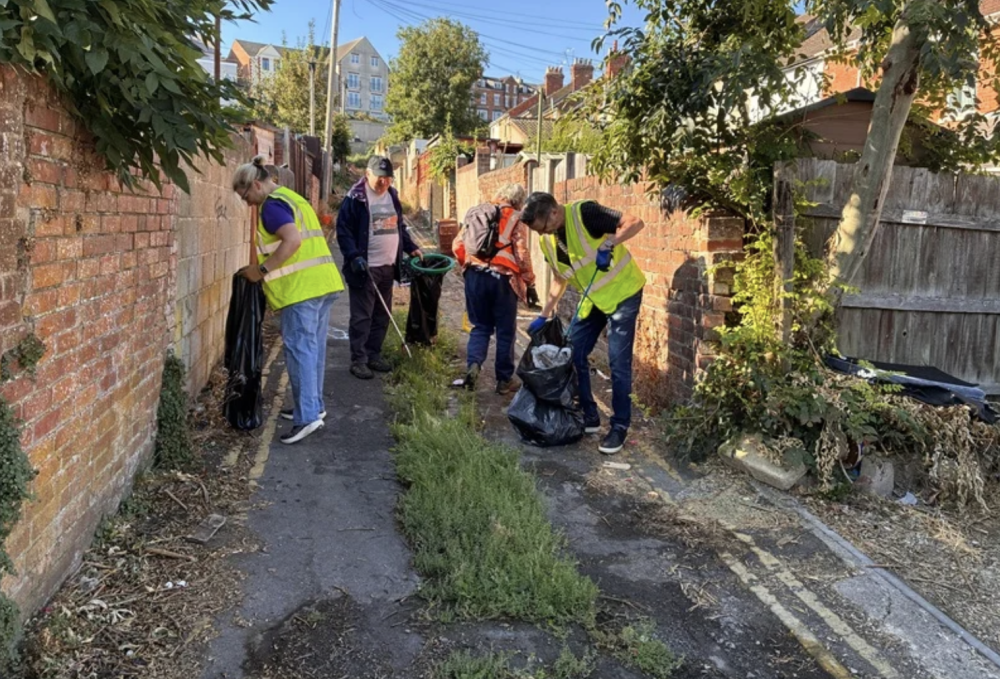 Councillors and volunteers join Big Town Centre Clean-Up