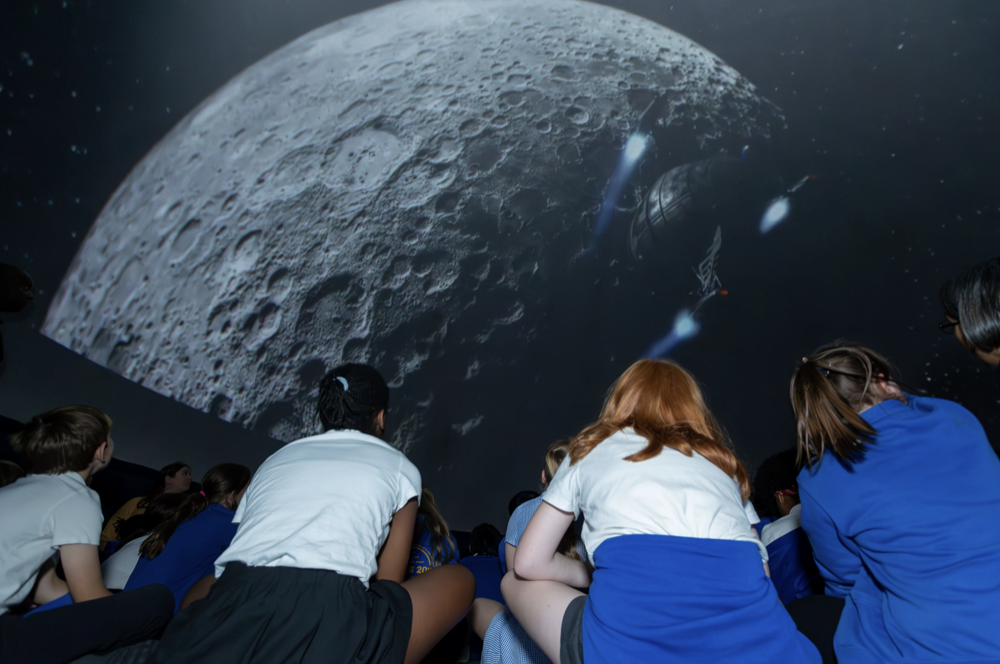 Inside the planetarium from Immersive Experiences