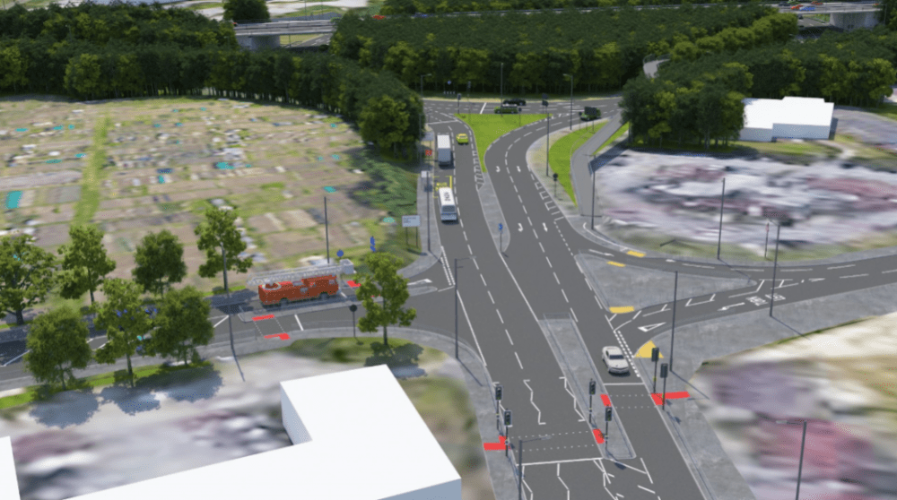 The project's aim is to ease congestion and improve safety