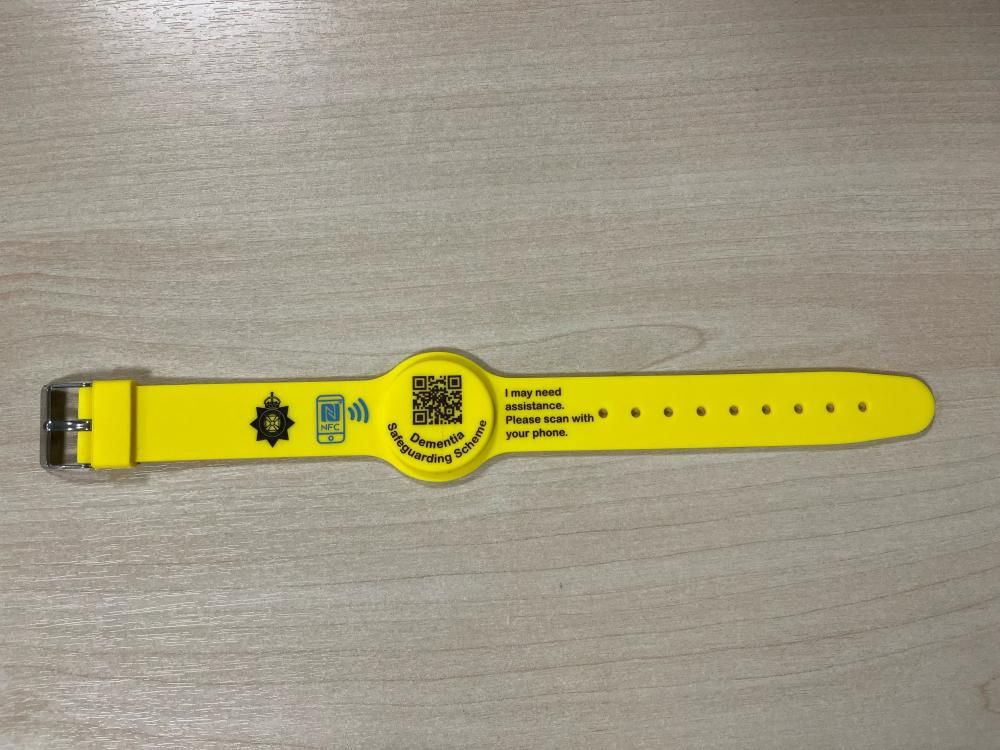 The wristbands are distinctive