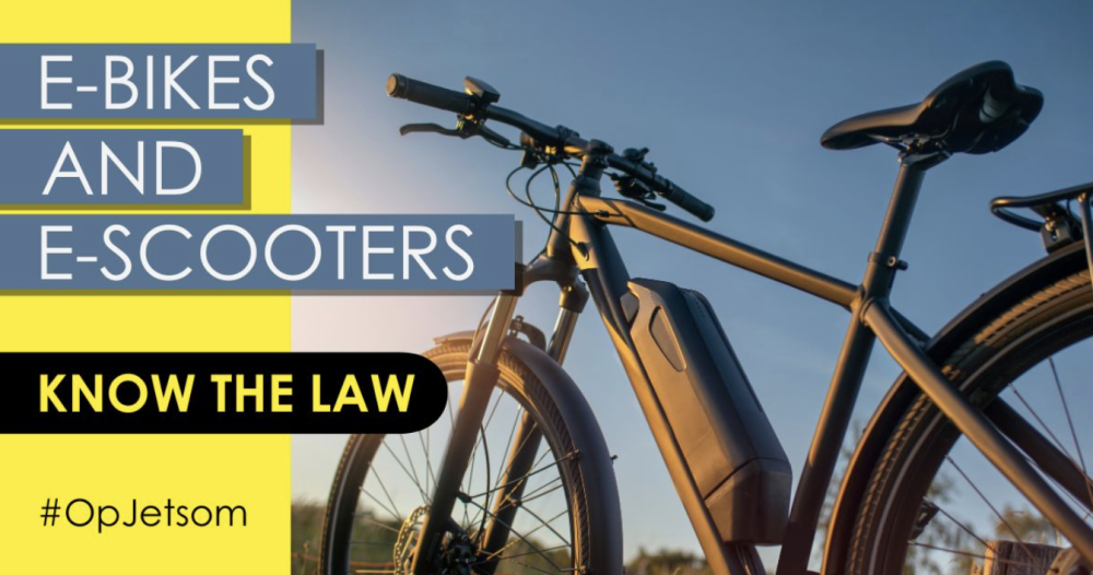 Police clampdown on illegal e-bikes and e-scooters