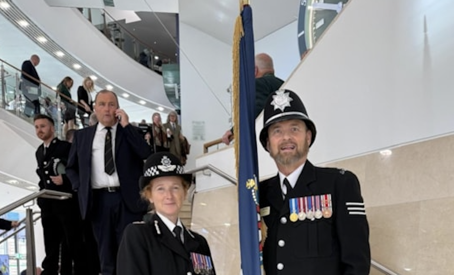 Chief Constable Catherine Roper and Special Police Constable Nigel Todd