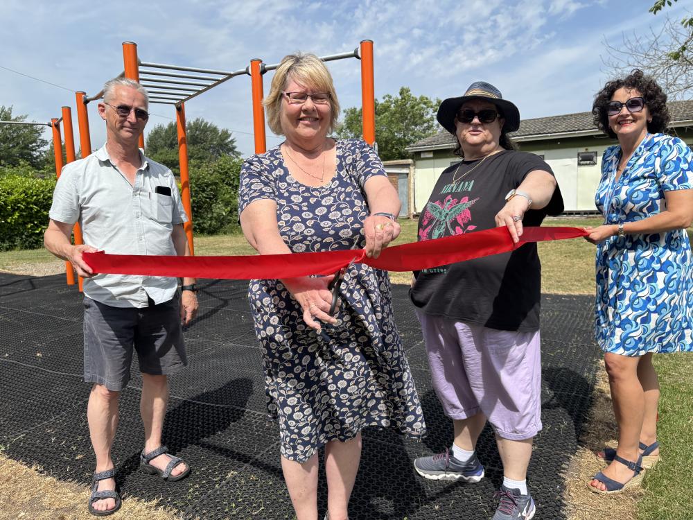 From left: Cllr Mark Trigg, Cllr Diane Archer (Vice Chair of Council), Cllr Lisa Campisano and Amanda Woodhead (Projects Officer)