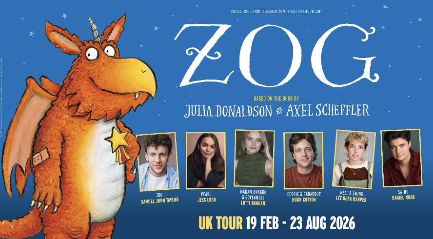 Zog the dragon flying back to Wyvern stage