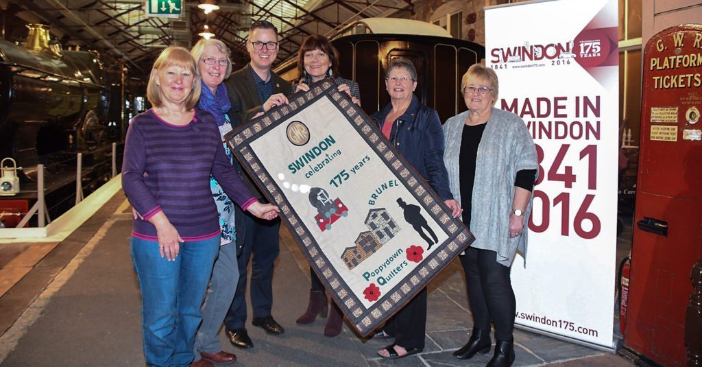 Poppydown Quilters present Swindon 175 quilt