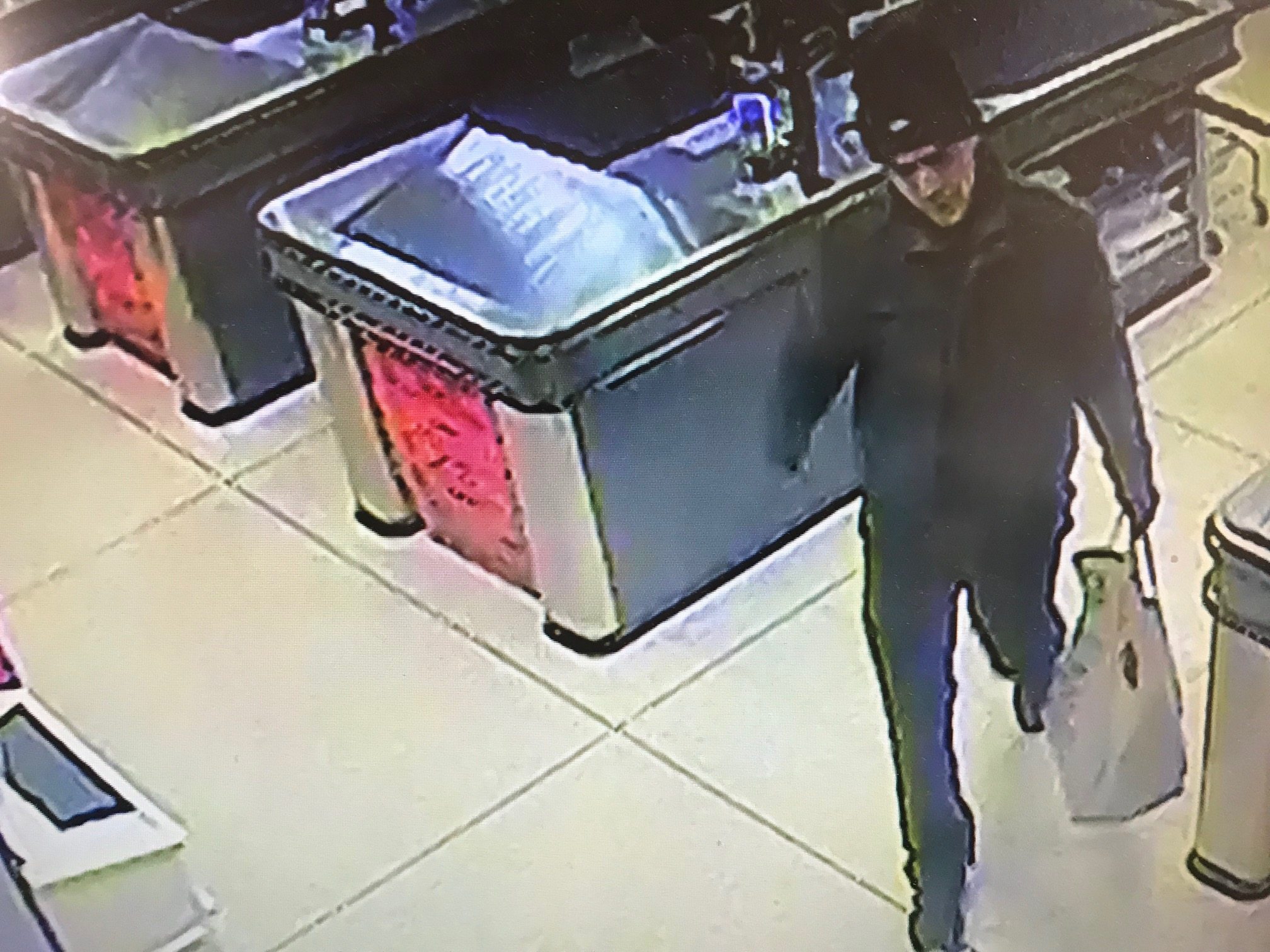 CCTV released after two injured during attempted theft