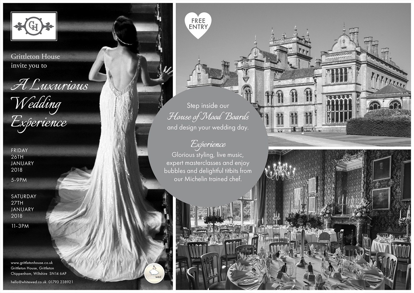 Grittleton House brings Pinterest to life with the ultimate luxurious wedding experience